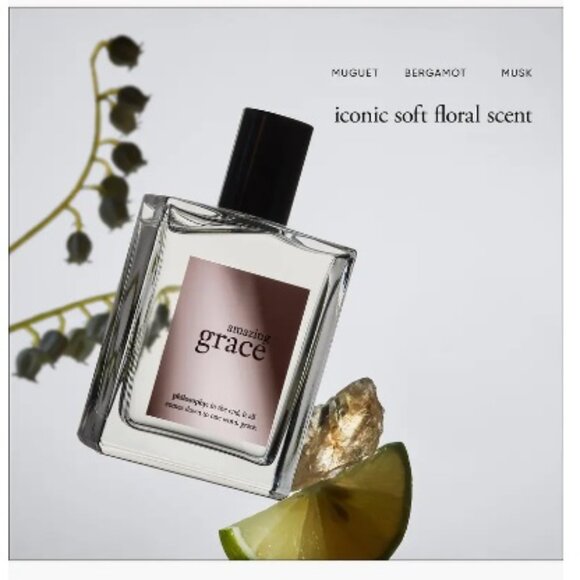 Philosophy Amazing Grace, Floral, Musk, NEW - Travel Size 0.33 oz. 10 ml. - Picture 6 of 9
